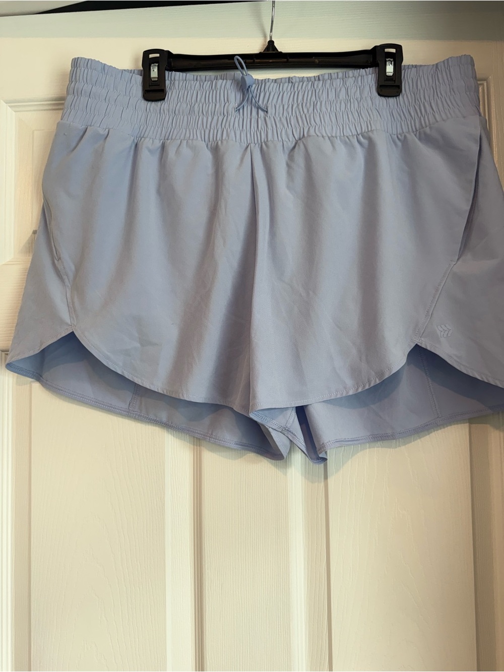 all in motion Light Blue Women's Athletic Shorts with Smocked Waist